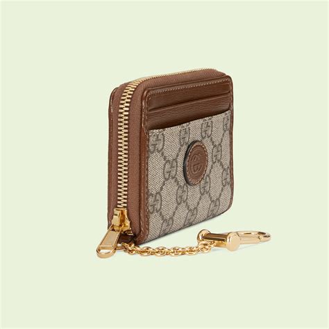 gucci rose beige wallet|authentic Gucci keychain.